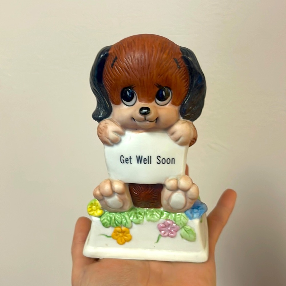 2979 Russ Barrie Get Well Soon Vintage ceramic gift